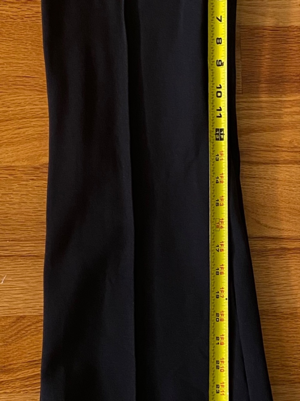 Spanx Perfect Pant Flare Leg High Rise Front Seam Ponte Trousers Black Size S - Picture 8 of 11